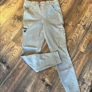 Women’s Spanx Olive Green Cargo Pants, Stretchy & Soft, XL/Tall